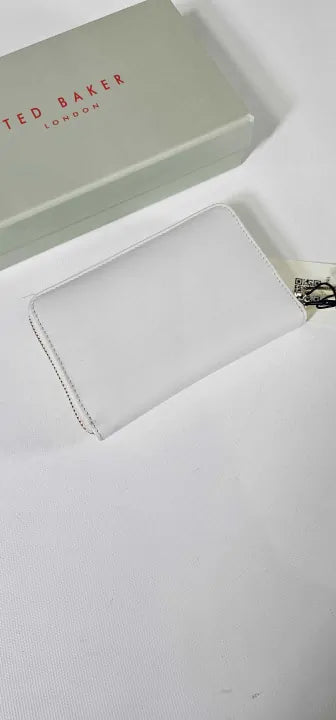 Ted Baker-Wxl-Garceta-White-*-White-White Garceta Medium Zip Around Purse-White Size: One Size