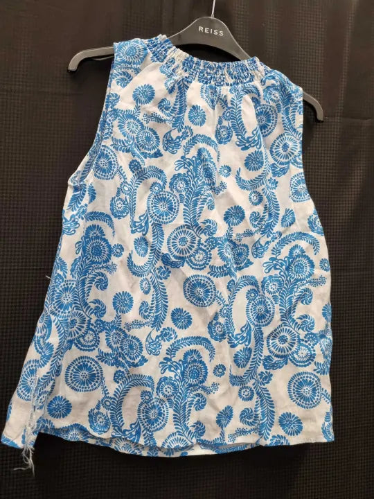 Georgia Linen Sleeveless Top Size: Uk 12