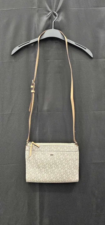 Dkny - Bryant Park Top Zip Crossbody - Beige Size: Small
