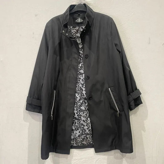David Barry- Vintage Black  Trench Coat Size: Uk 18