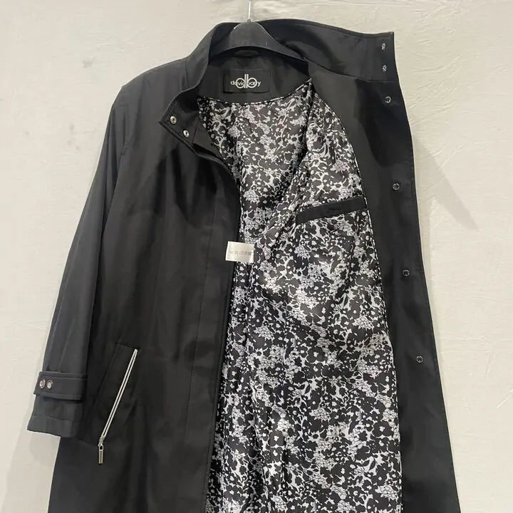 David Barry- Vintage Black  Trench Coat Size: Uk 18