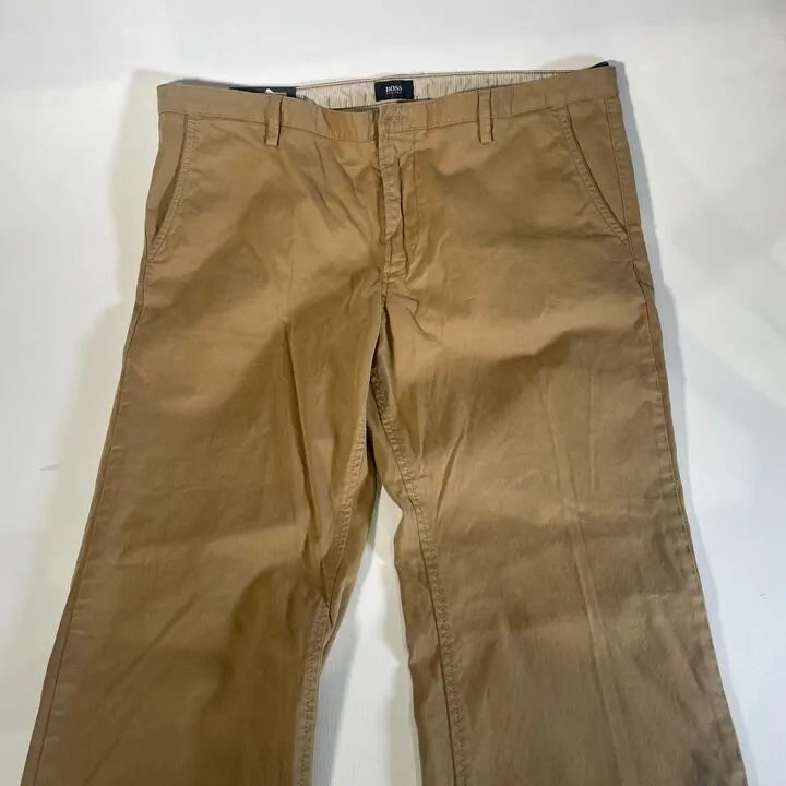 Boss- Slim-Fit Chinos In Stretch-Cotton Size: Uk 38/Eu 54