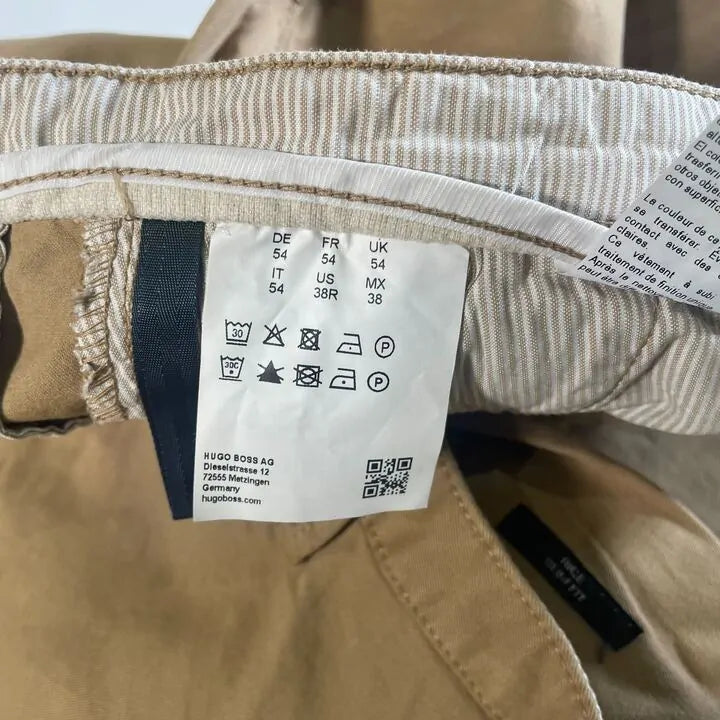 Boss- Slim-Fit Chinos In Stretch-Cotton Size: Uk 38/Eu 54