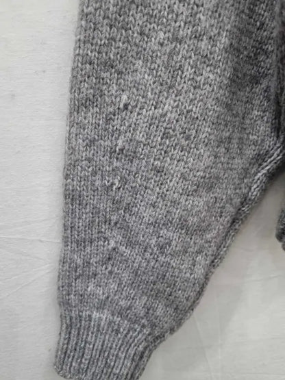 Mango Grey Turtleneck Knitted Jumper Size: Xsmall