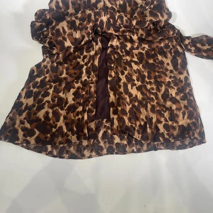 Hush- Brown Leopard Nataliyah Dress Size: Uk 12