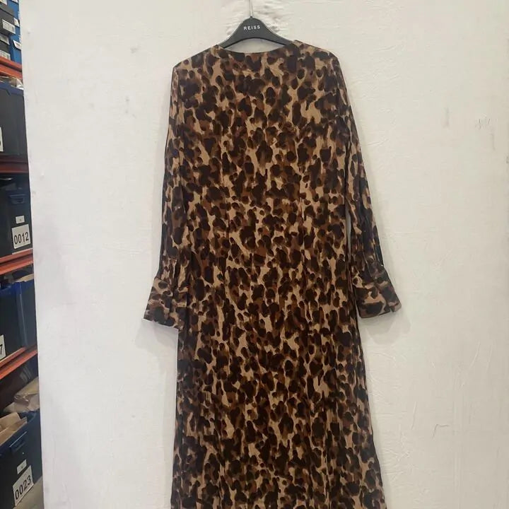 Hush- Brown Leopard Nataliyah Dress Size: Uk 12