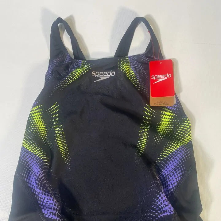 Speedo-14-Black Placement Digital Recordbreaker Swimwear Size: Uk 14