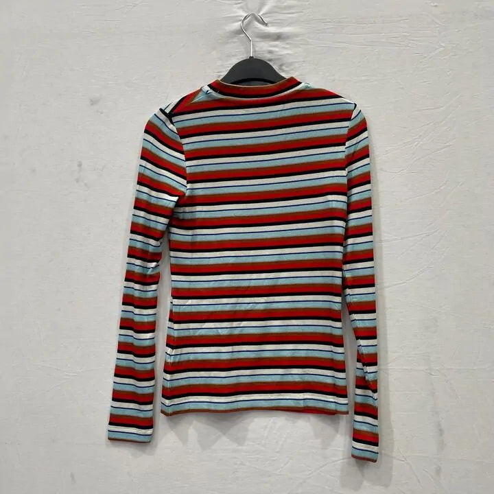 Whistles -12- Multi Stripe Ribbed Crew Knit Jumper Size: Uk 12
