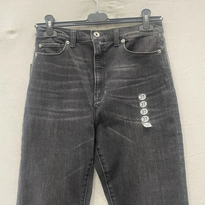 Emporio Armani -31- Dark Grey High Waisted Stretch Jeans Size: 31