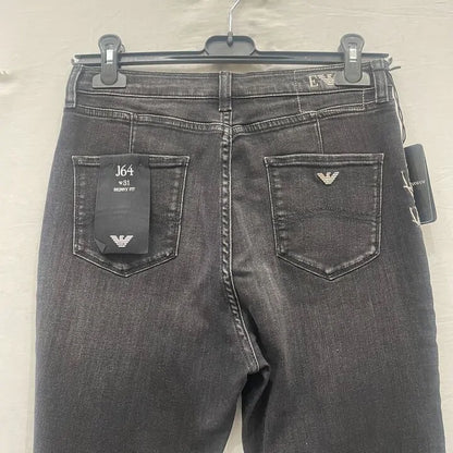 Emporio Armani -31- Dark Grey High Waisted Stretch Jeans Size: 31