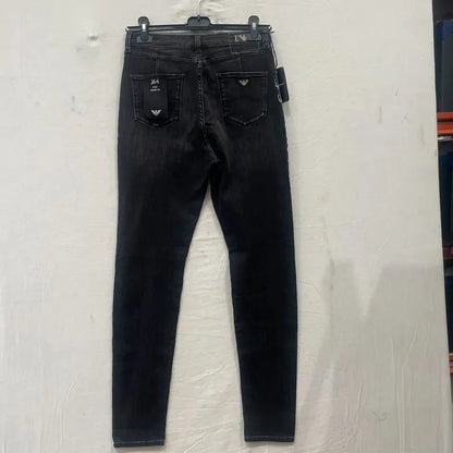 Emporio Armani -31- Dark Grey High Waisted Stretch Jeans Size: 31