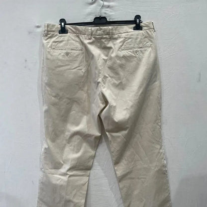 Boss - Cream Hanry Cotton Blend Trousers Size: 46R