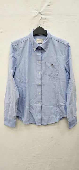 Gant - Blue Oxford Cotton Shirt - Blue Size: Eur36