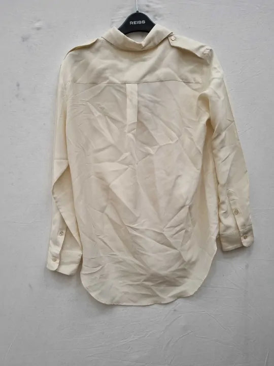 Weekend Max Mara - White Palk Silk Shirt Size: 2