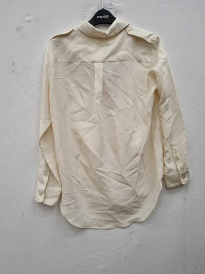 Weekend Max Mara - White Palk Silk Shirt Size: 2