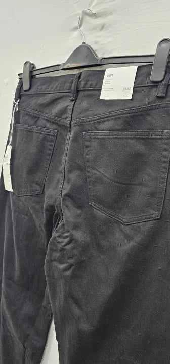 Arket-1121112-006-31 32-Black-Mens Jeans-Black Size: 31/32