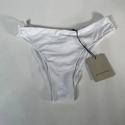 All Saints - White Kayla Side Cut Out Bikini Bottom Size: Small