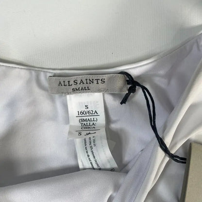 All Saints - White Kayla Side Cut Out Bikini Bottom Size: Small