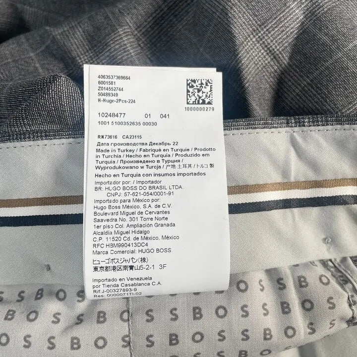 Boss- 42R- Grey Huge Wool Trousers Size: 42R