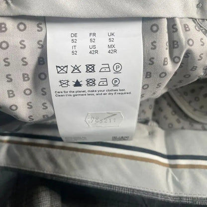Boss- 42R- Grey Huge Wool Trousers Size: 42R
