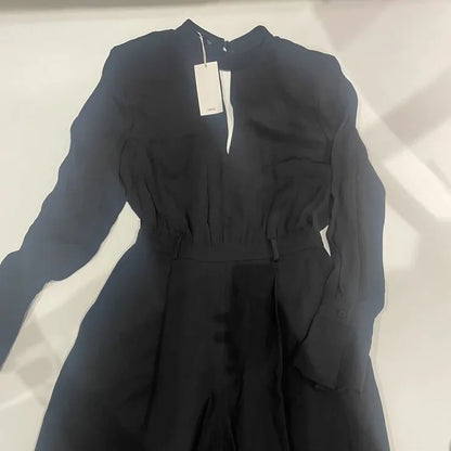 Mango - Black Keyhole Jumpsuit Size: Small