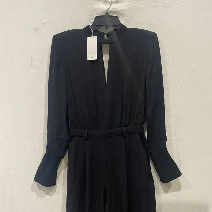 Mango - Black Keyhole Jumpsuit Size: Small