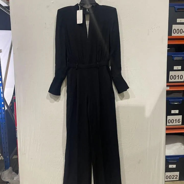 Mango - Black Keyhole Jumpsuit Size: Small