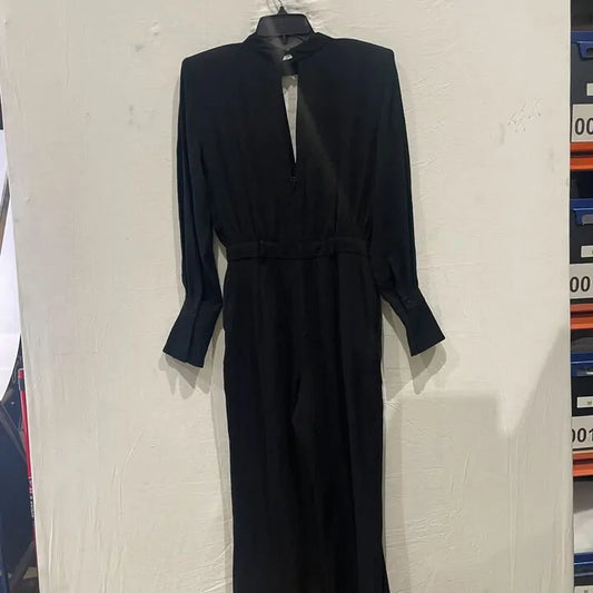 Mango - Black Keyhole Jumpsuit Size: Small