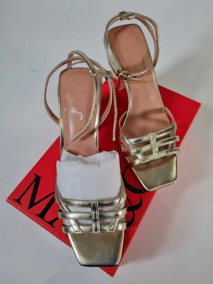 Max & Co, Gold Sunset Heels Size: Uk 5