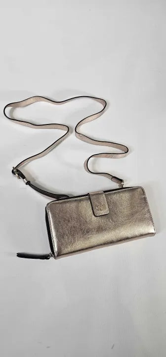 Radley Metallic Large Purse With Long Strap Size: One Size