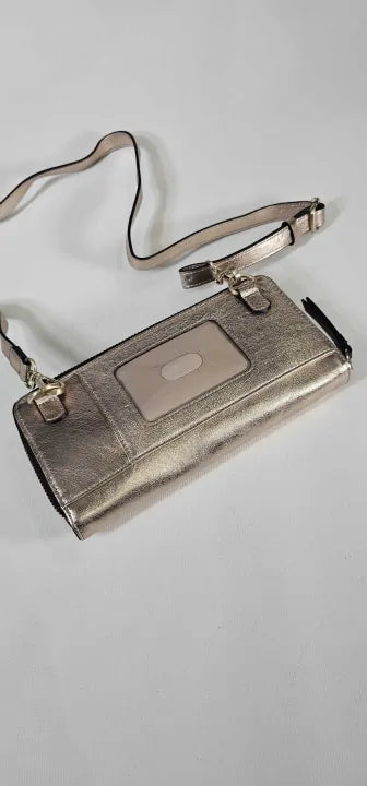 Radley Metallic Large Purse With Long Strap Size: One Size