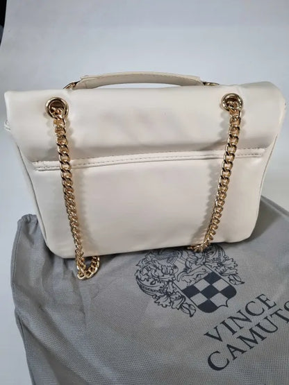 Vince Camuto Cream Verona Shoulder Bag Size: *