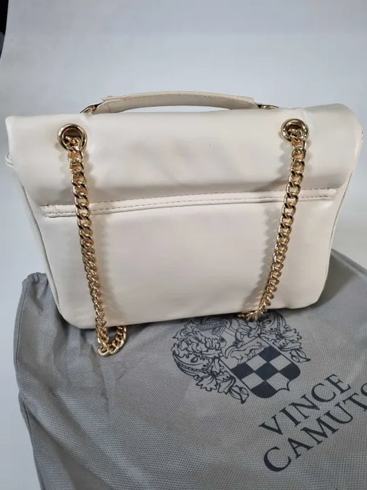Vince Camuto Cream Verona Shoulder Bag Size: *
