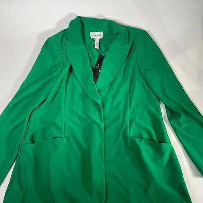 Joseph Ribkoff-233092 4094-Kelly Green-14-Green-Green Notched Collar Blazer Size: Uk 14