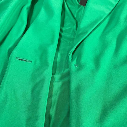 Joseph Ribkoff-233092 4094-Kelly Green-14-Green-Green Notched Collar Blazer Size: Uk 14