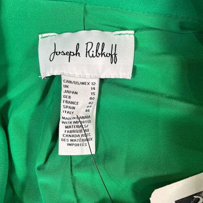 Joseph Ribkoff-233092 4094-Kelly Green-14-Green-Green Notched Collar Blazer Size: Uk 14