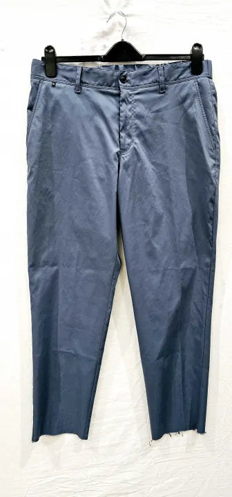 Boss - Blue Perin Straight Trousers - Blue Size: Uk36