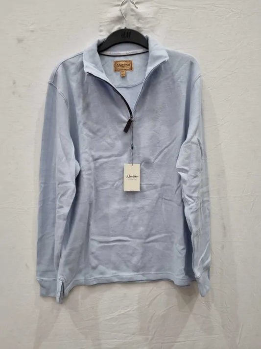 Schöffel - Pale Blue Kingsbridge Quarter Zip Jumper  Size: M