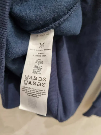 Crew Clothing - Navy Graphic Crew Neck Sweatshirt  Size: UK 10