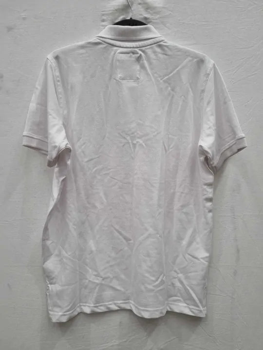 Crew Clothing - White Melbury Polo Shirt  Size: Medium