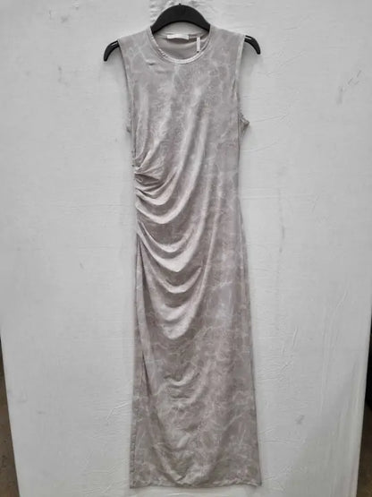 Helmut Lang - Grey Water Print Maxi Dress Size: Medium