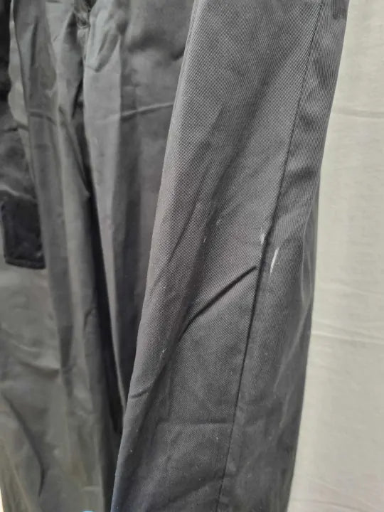 Mango - Black Trousers With Belt Loops Size: 36