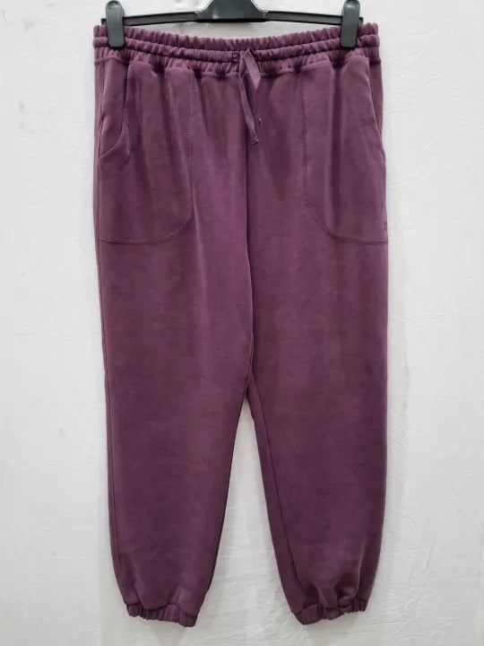 Sweaty Betty - Sand Wash Cuffed Trouser-Cherry Purple Size: Xlarge