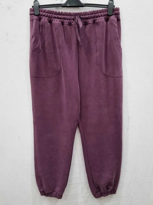 Sweaty Betty - Sand Wash Cuffed Trouser-Cherry Purple Size: Xlarge