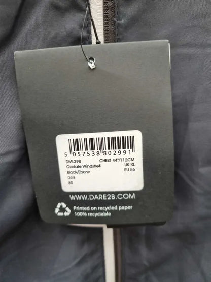 Dare2B - Black/Grey Oxidate Windshell Jacket  Size: Xlarge