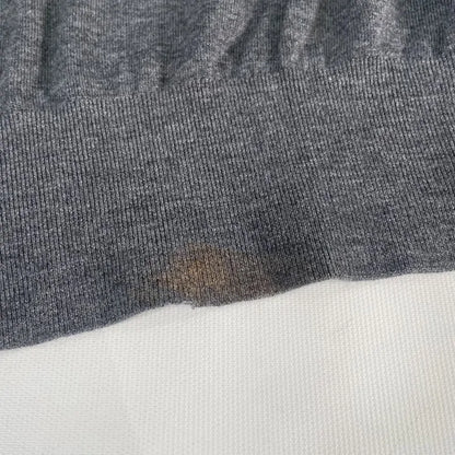 N°· Eleven-Charcoal Merino Wool Fine Knit Top Size: Small