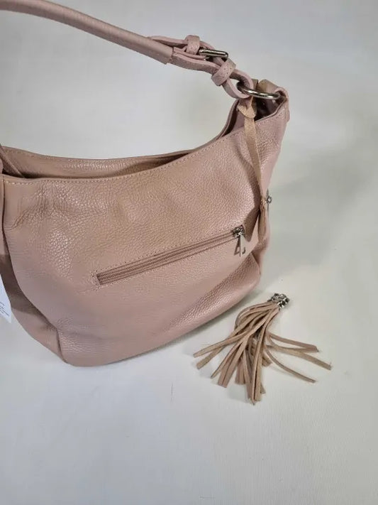 Anna Luchini Pink Italian Leather Handbag Size: *