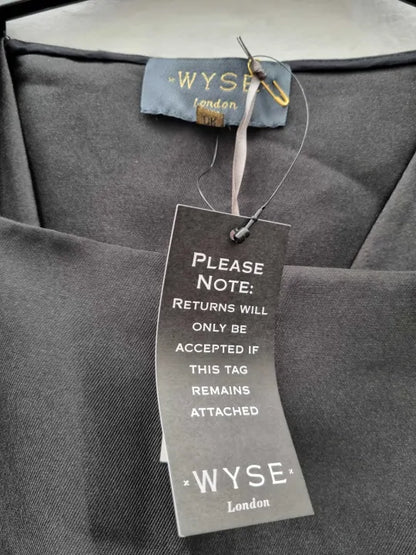 Wyse - Black Db X Wyse Allette Dress Size: Uk 6R