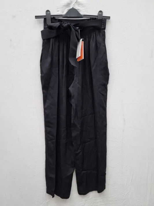 Coco Black Stretch Trousers Size: Uk 12