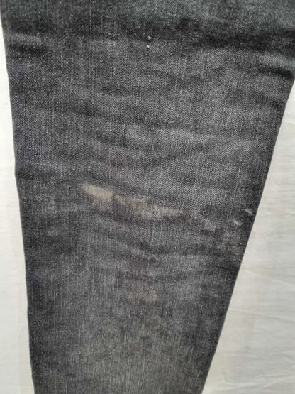 Jack & Jones - Black Denim Cotton Blend Jeans  Size: 32X34